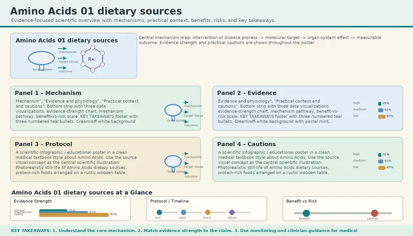 Whole-food dietary sources of the amino acids