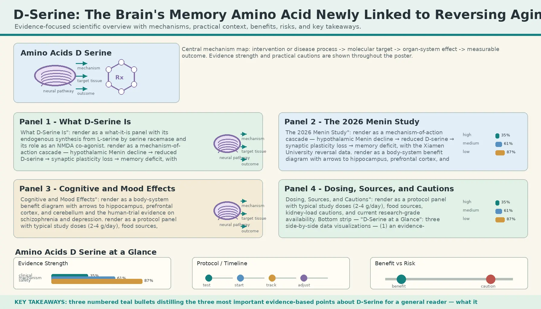 D Serine — scientific infographic poster