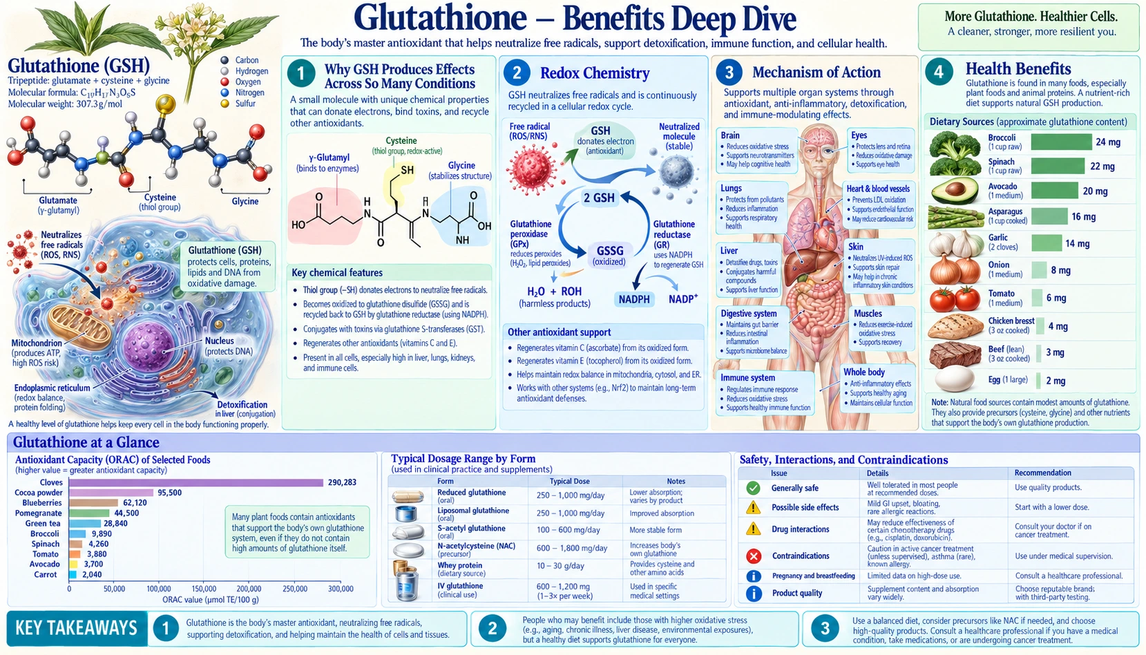 Benefits — scientific infographic poster