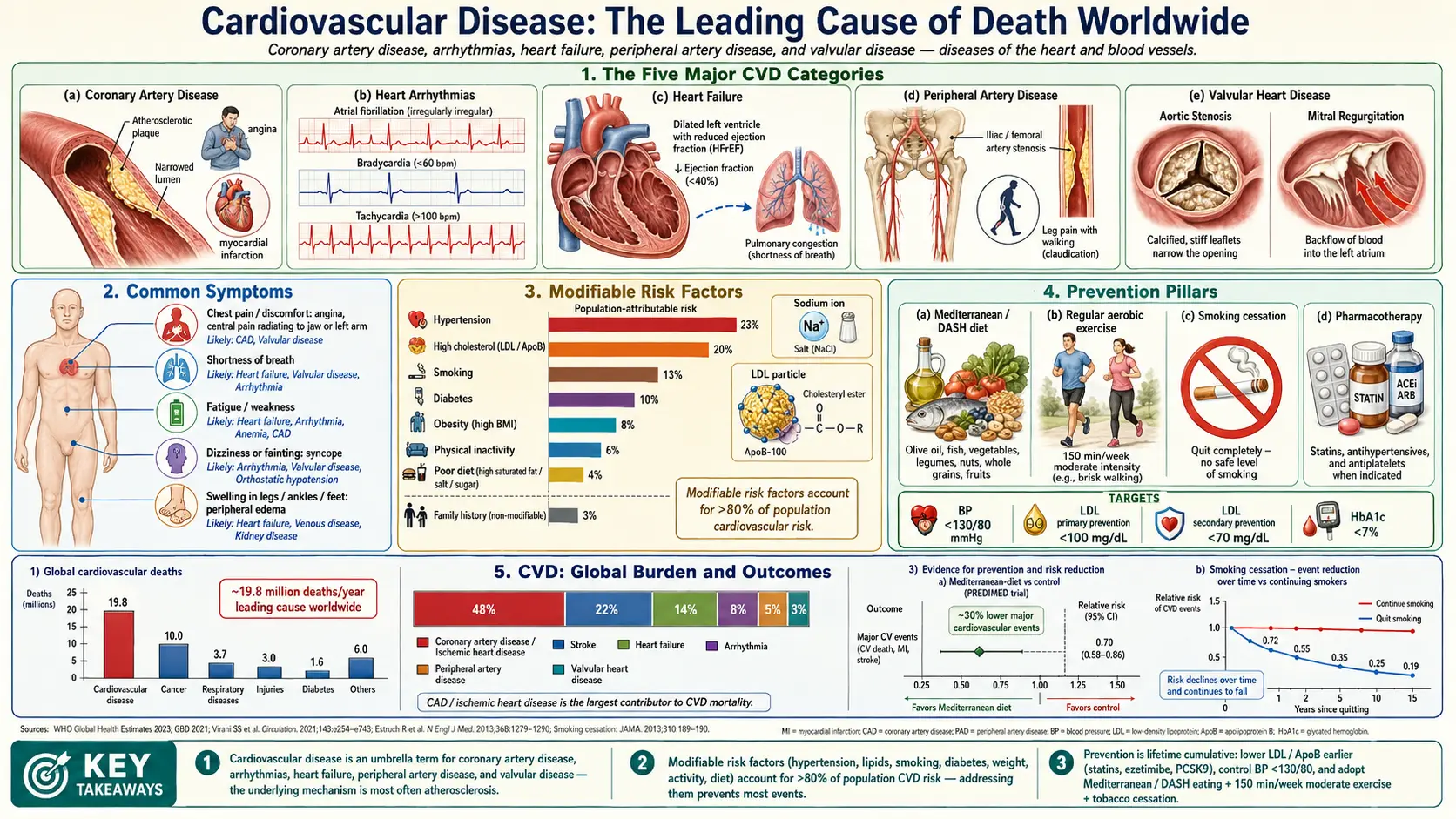 Cardiovascular Disease — scientific infographic poster