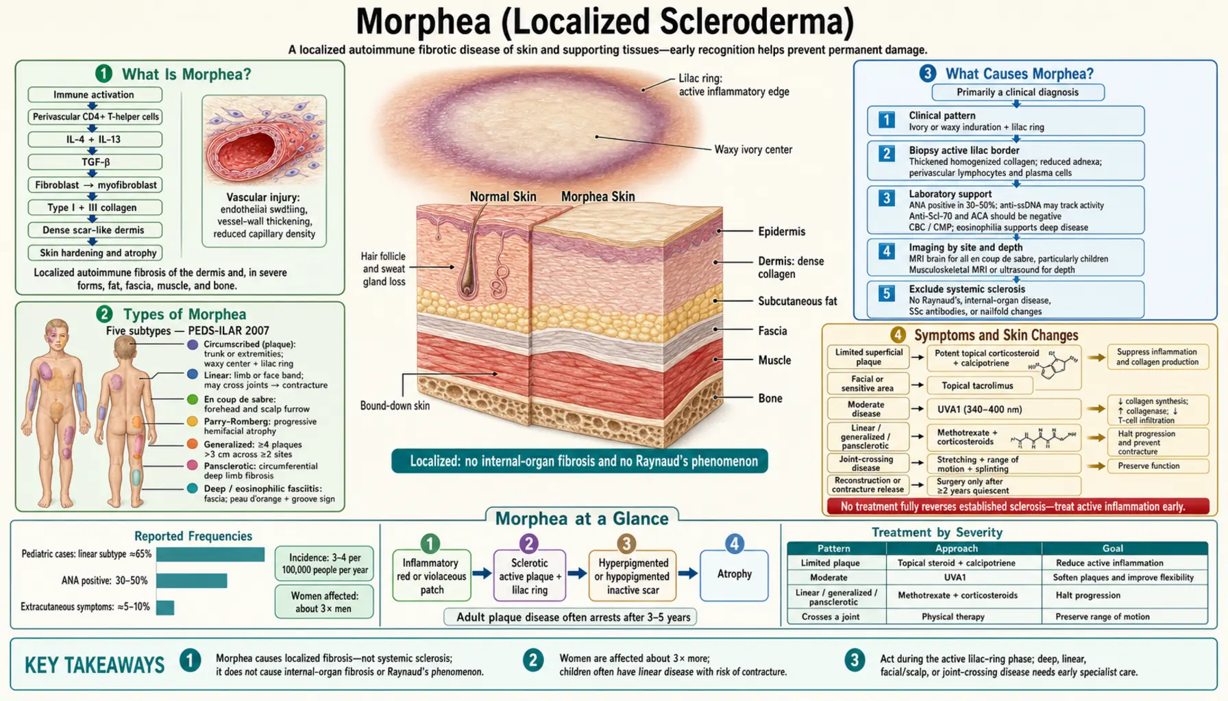 Morphea — scientific infographic poster