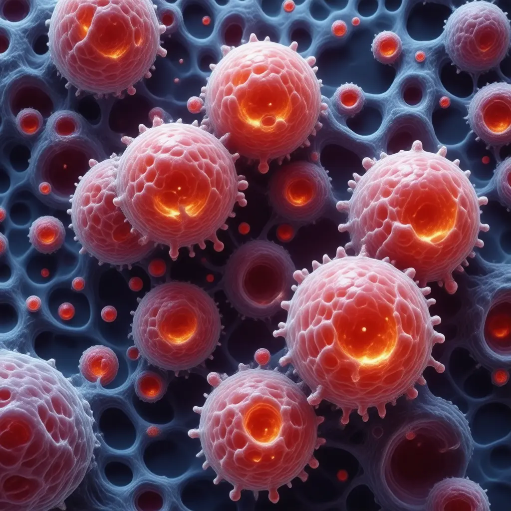 Microscopic view of Diseases cellular pathology