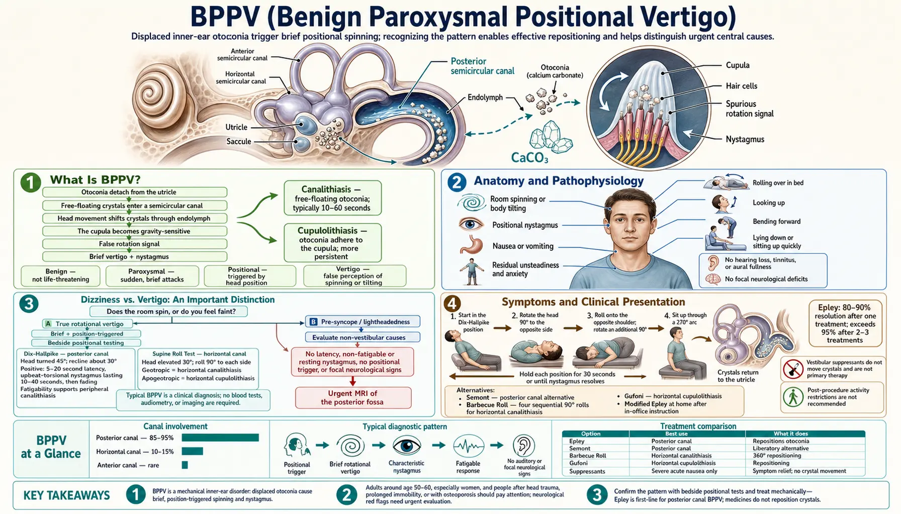 BPPV — scientific infographic poster