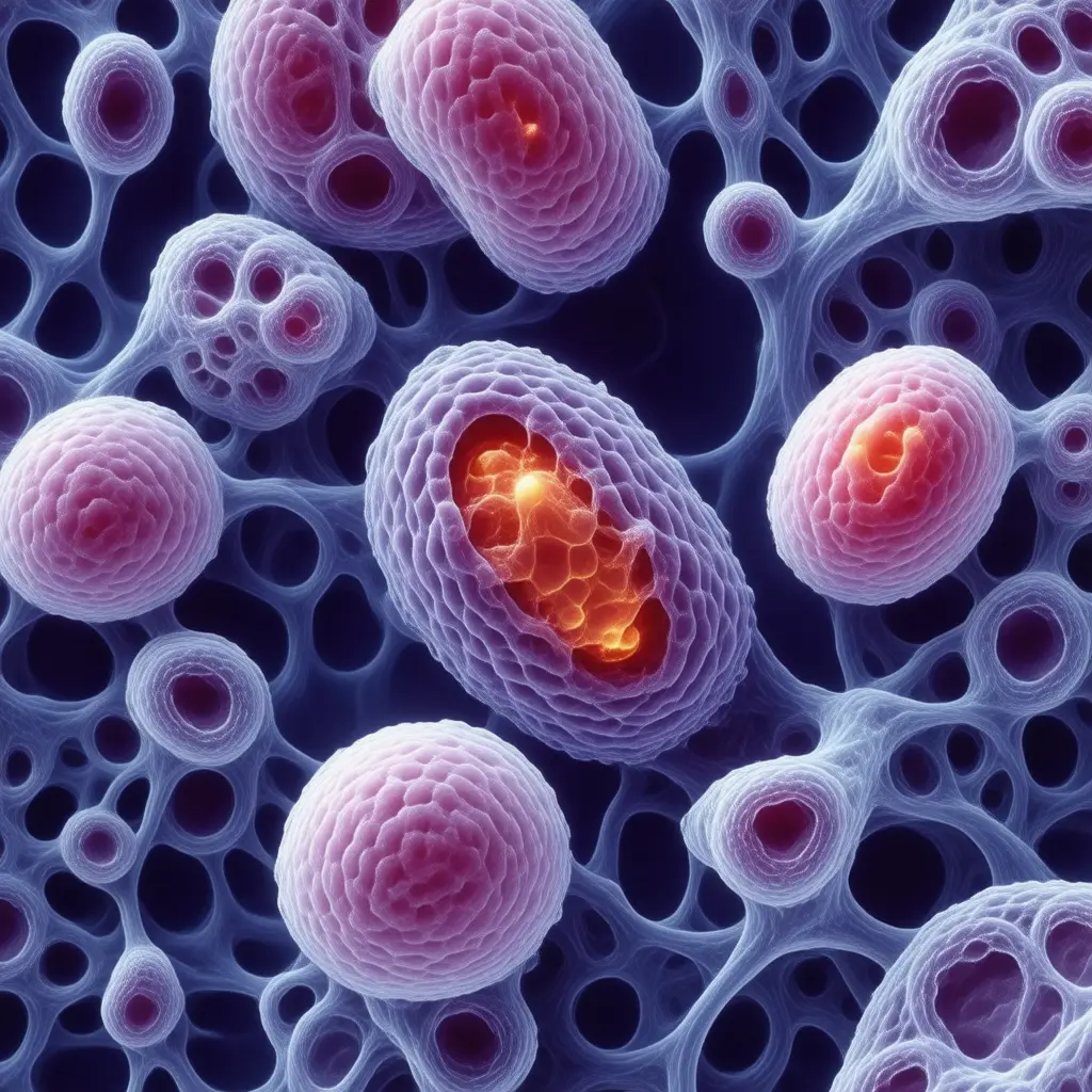 Microscopic view of ENT (Ear, Nose and Throat) cellular pathology