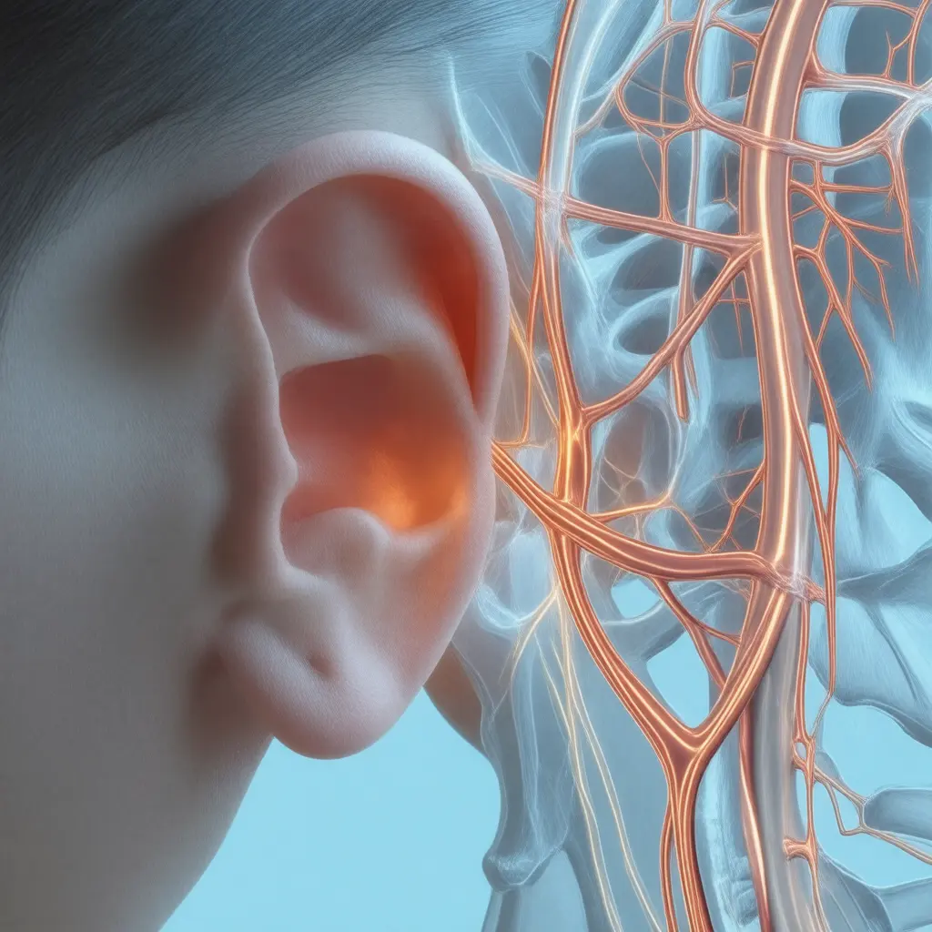 Medical visualization of ENT (Ear, Nose and Throat) clinical presentation