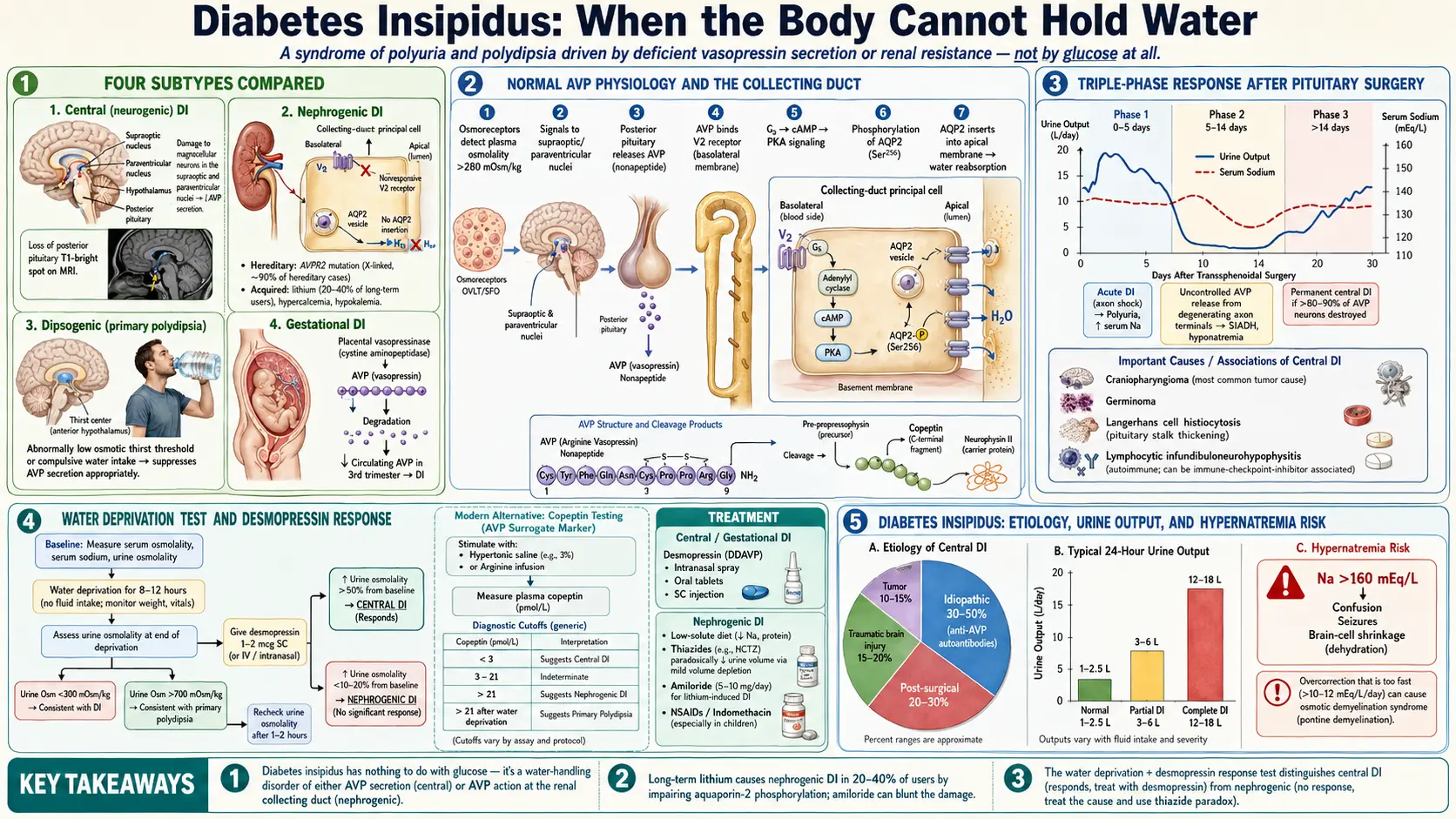 Diabetes Insipidus — scientific infographic poster
