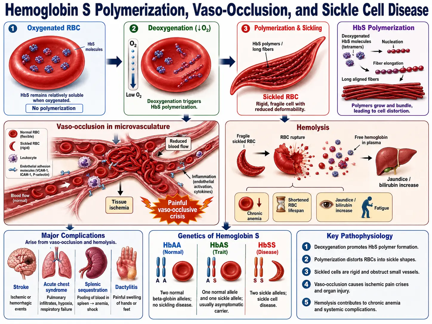 Sickle cell sickling mechanism