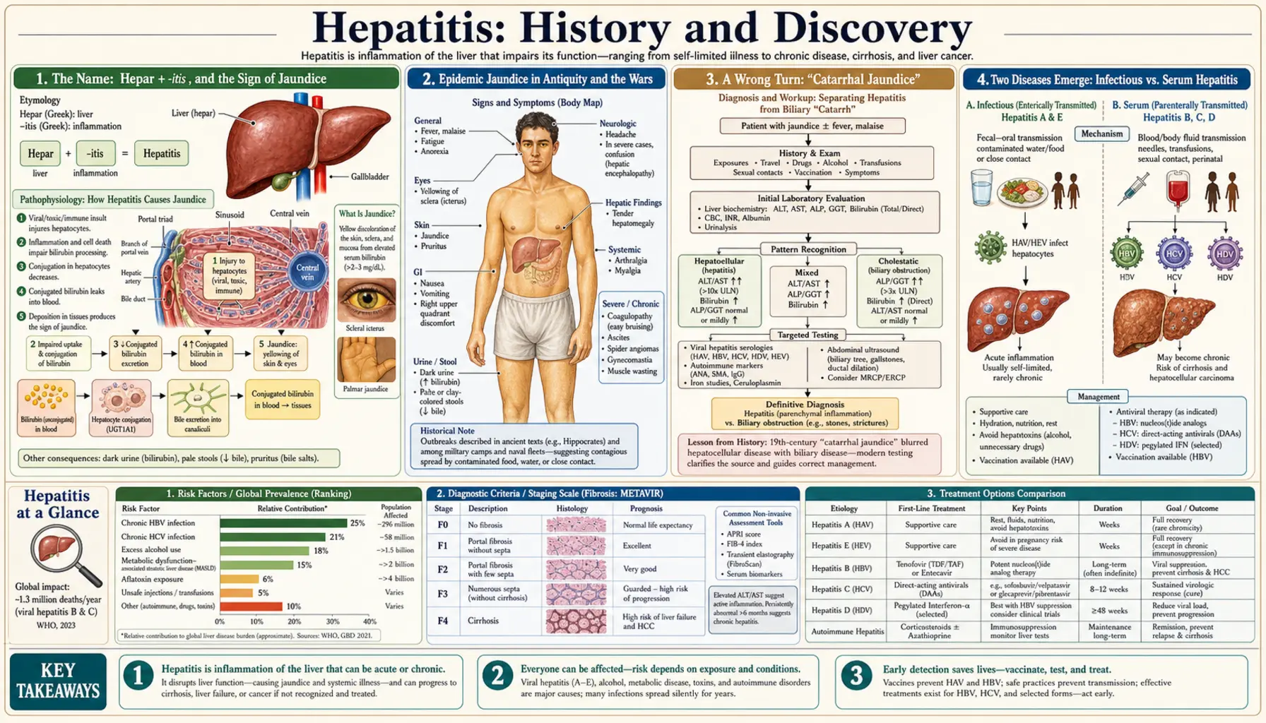 History — scientific infographic poster