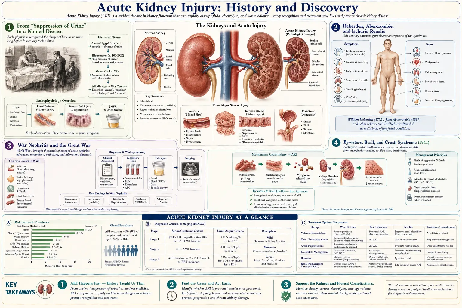 History — scientific infographic poster