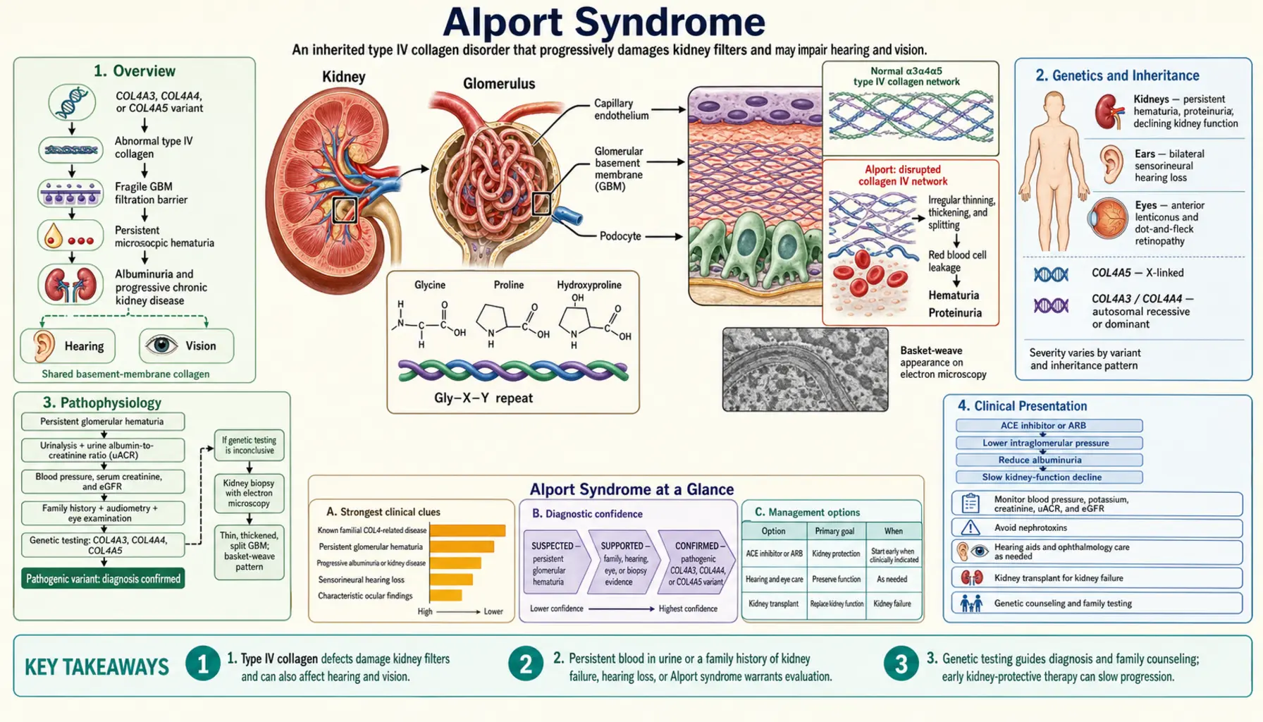 Alport Syndrome — scientific infographic poster