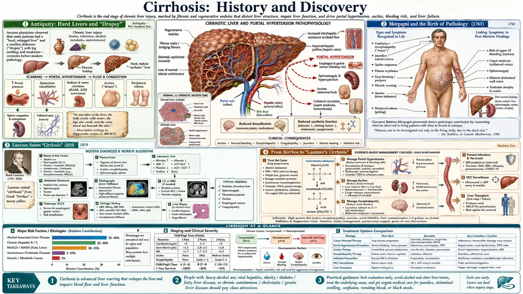 History — scientific infographic poster