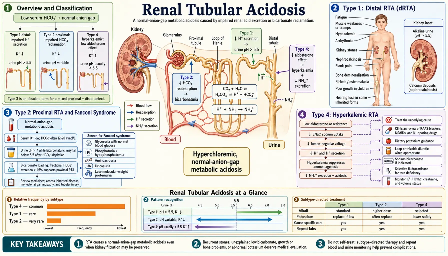 Renal Tubular Acidosis — scientific infographic poster