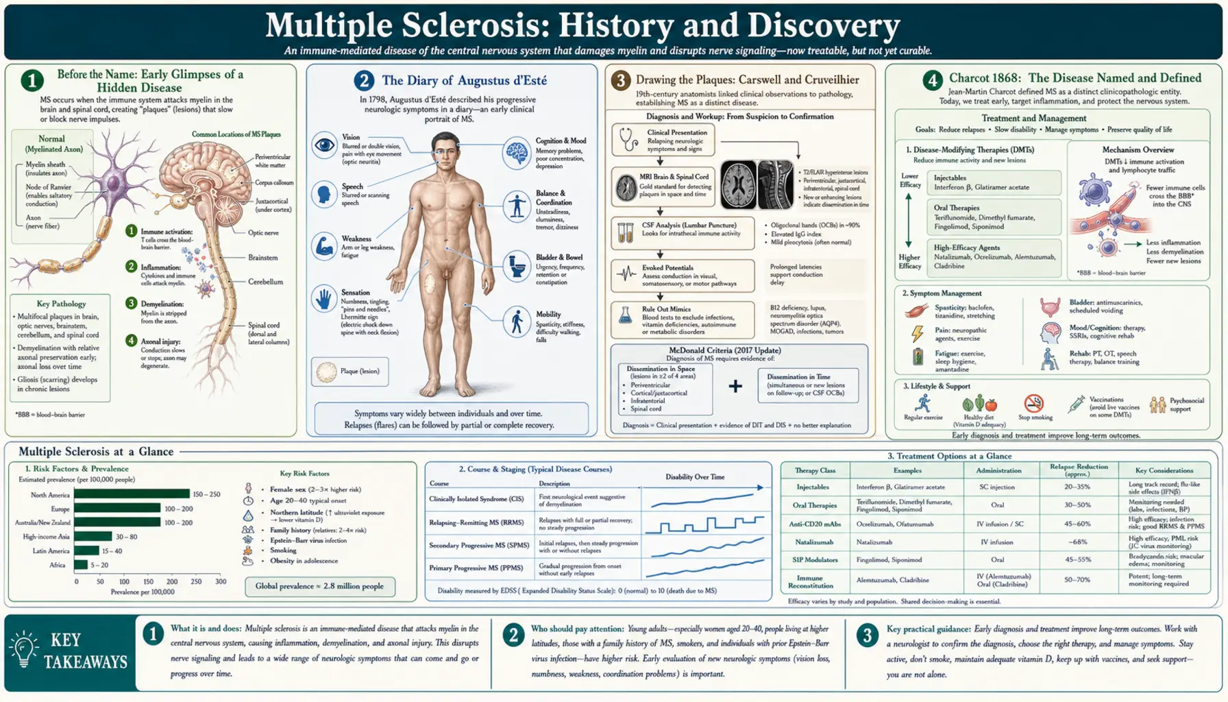 History — scientific infographic poster