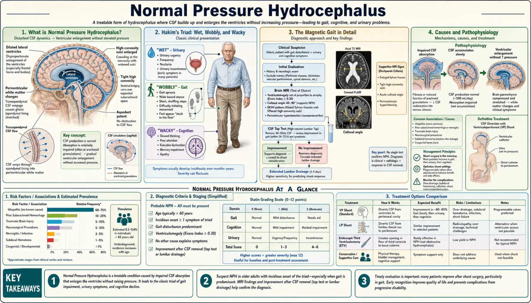 Normal Pressure Hydrocephalus — scientific infographic poster