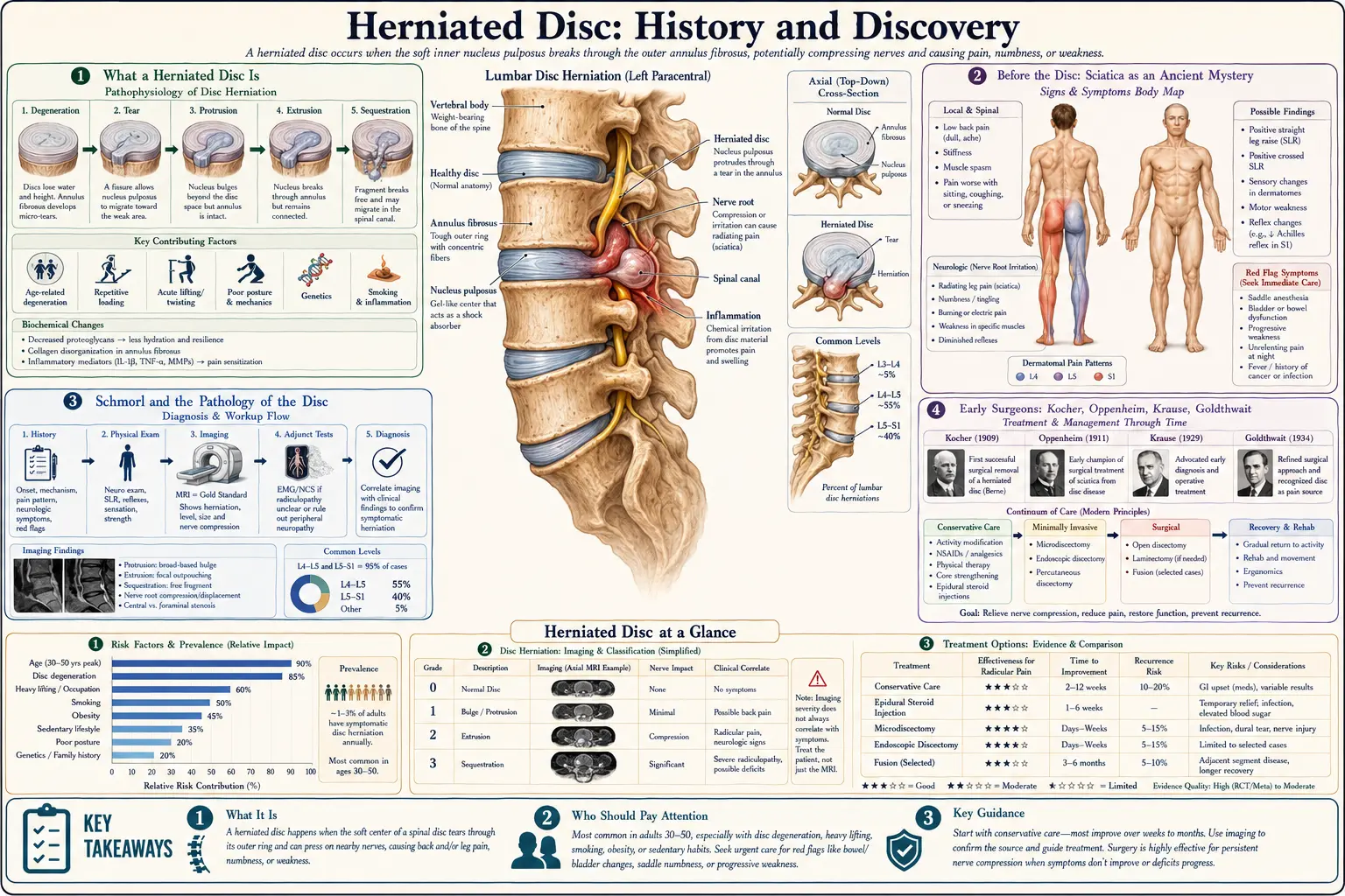 History — scientific infographic poster