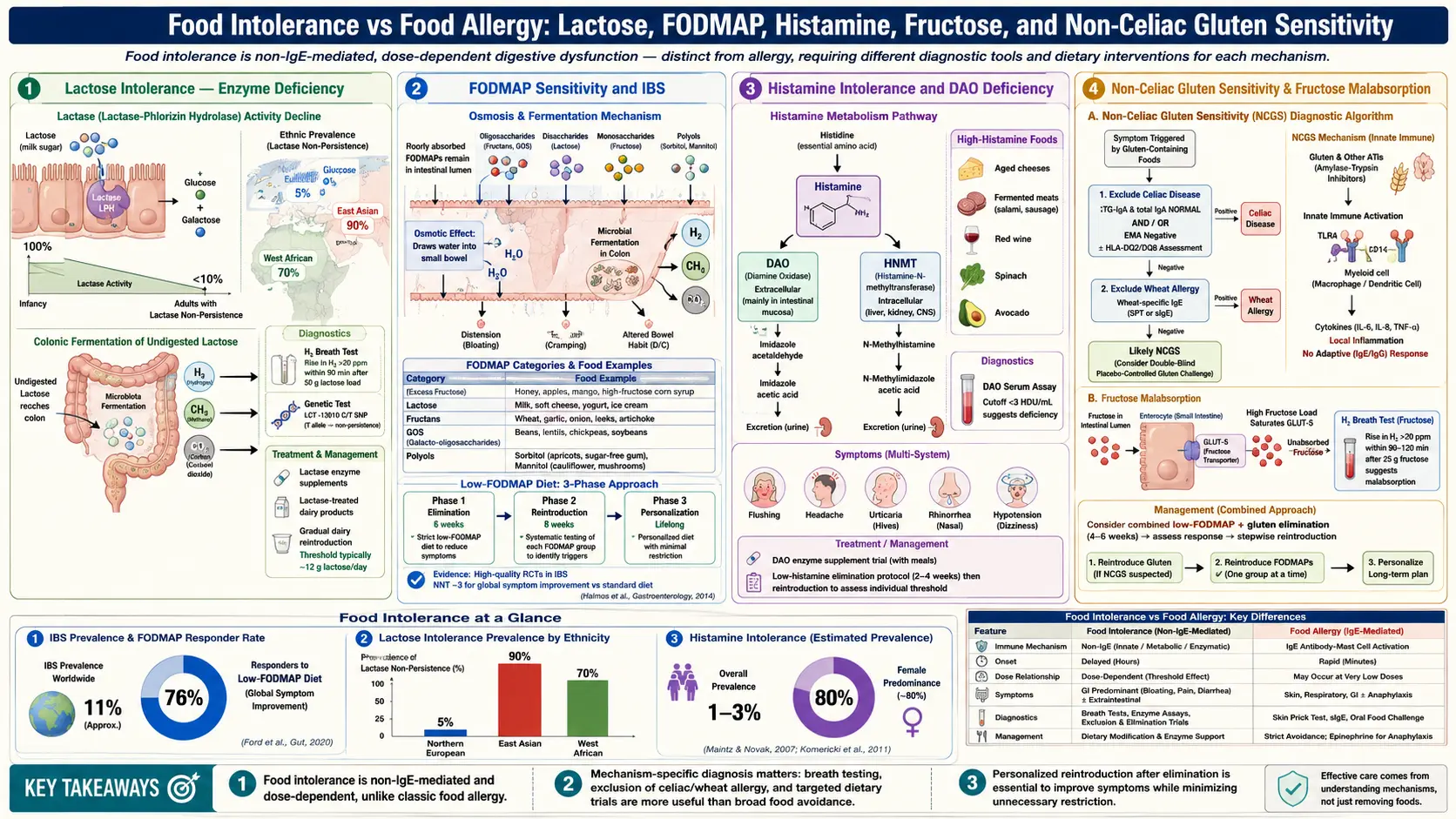 Food Intolerance — scientific infographic poster