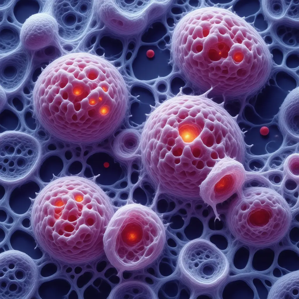 Microscopic view of Migraine cellular pathology