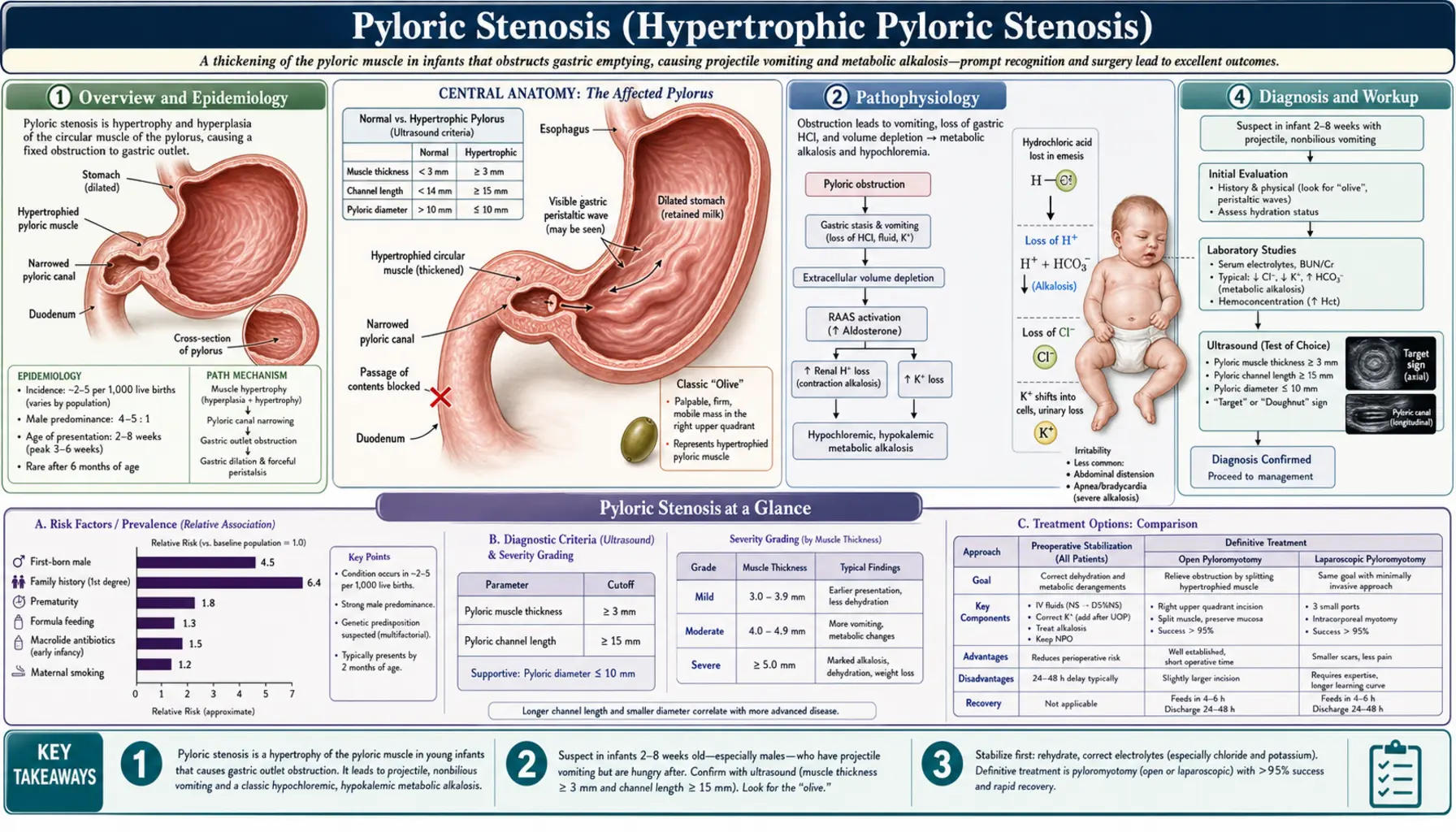 Pyloric Stenosis — scientific infographic poster