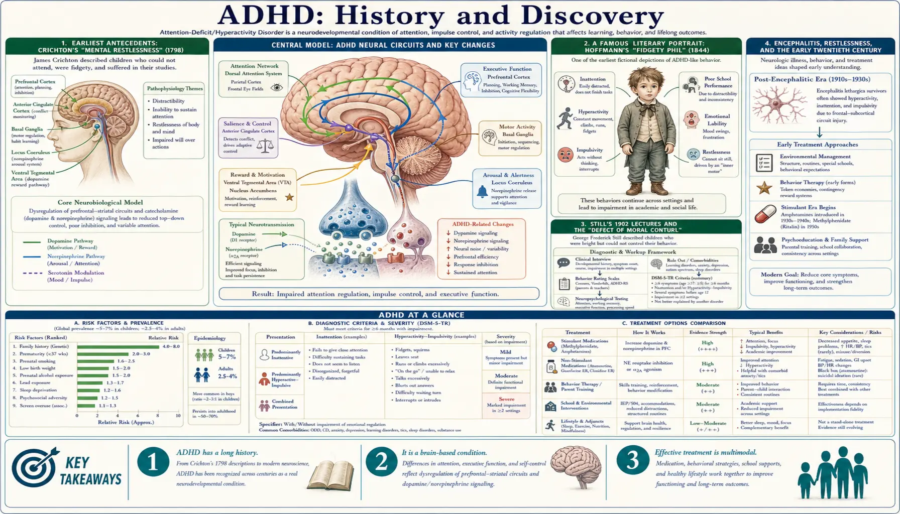 History — scientific infographic poster