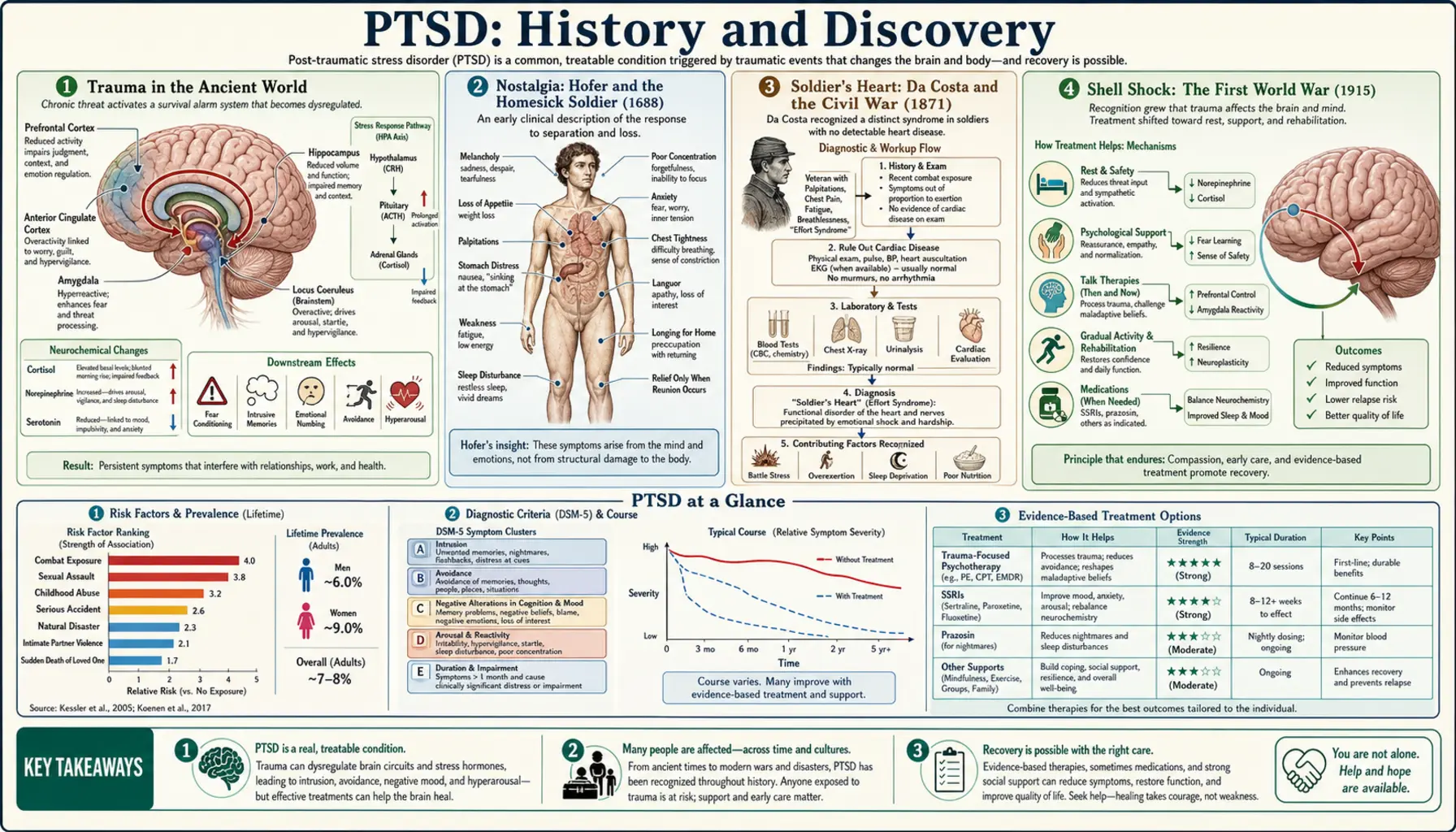 History — scientific infographic poster