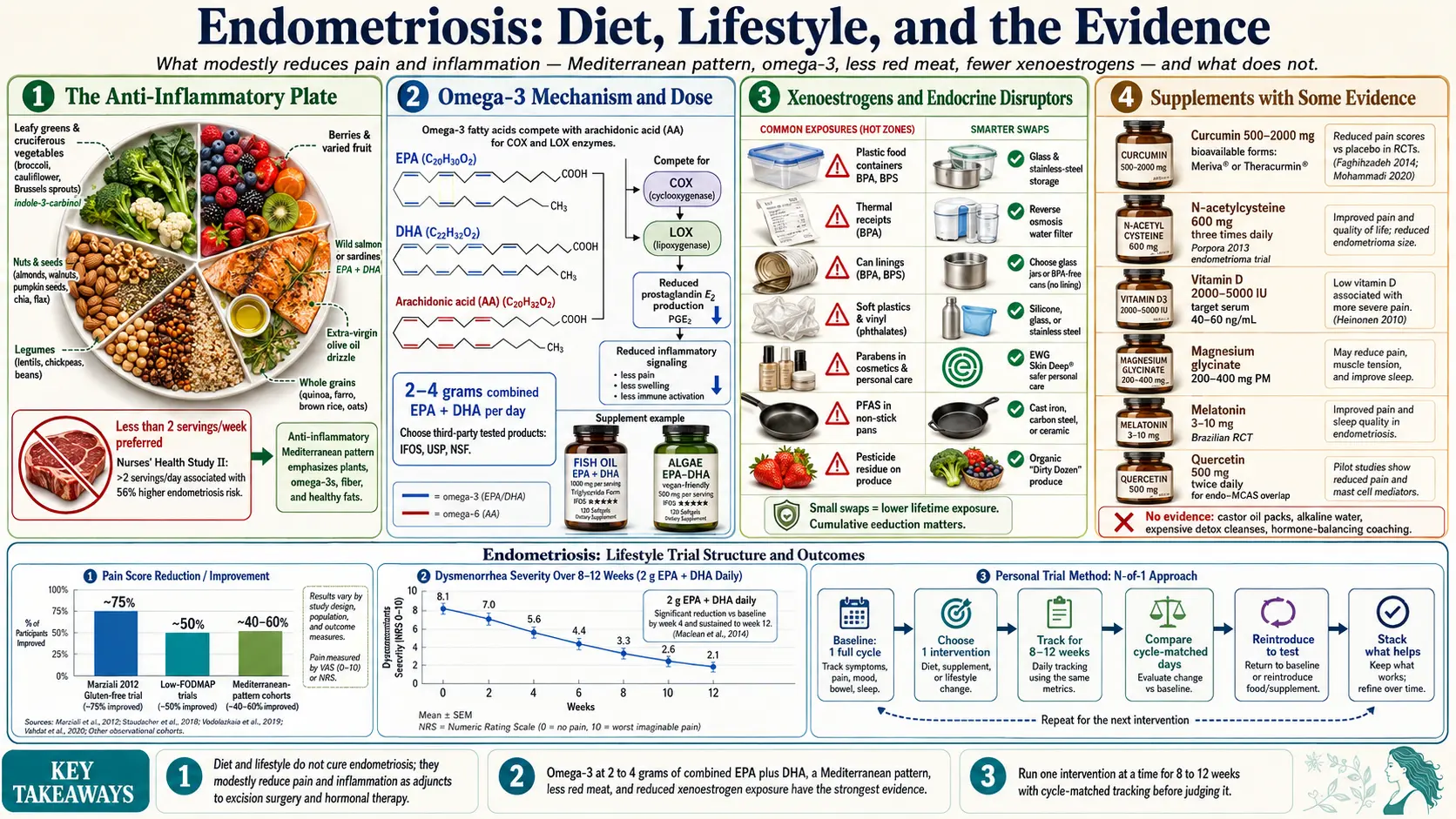 Diet and Lifestyle — scientific infographic poster