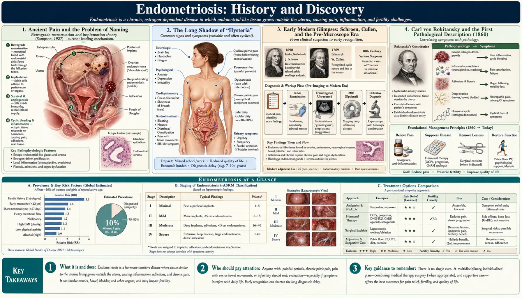 History — scientific infographic poster