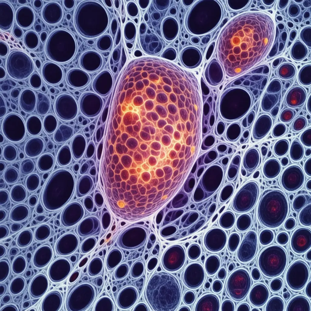 Microscopic view of Ehlers-Danlos Syndrome cellular pathology
