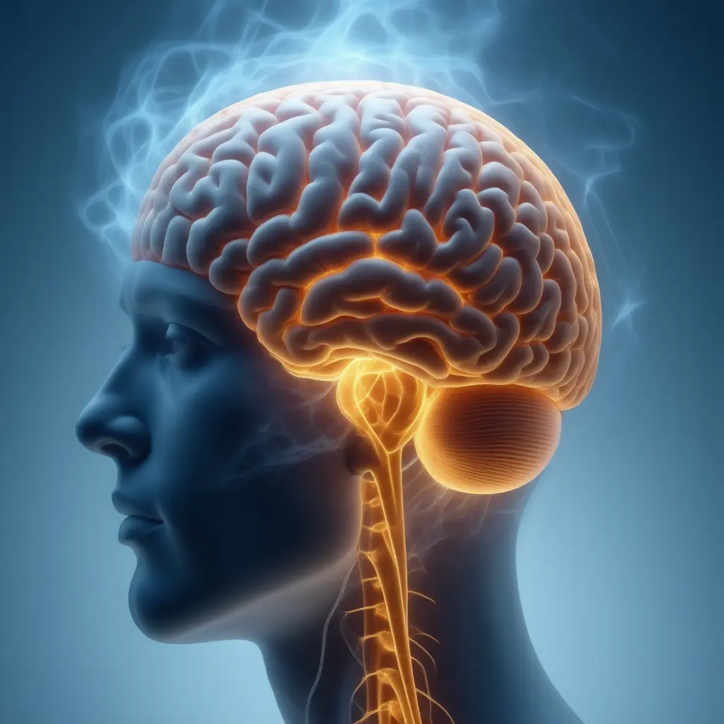 Medical visualization of Brain Fog clinical presentation