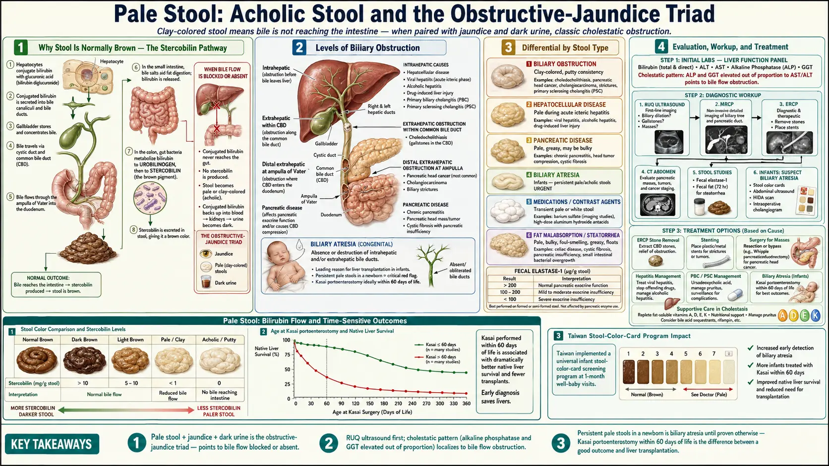 Pale Stool — scientific infographic poster