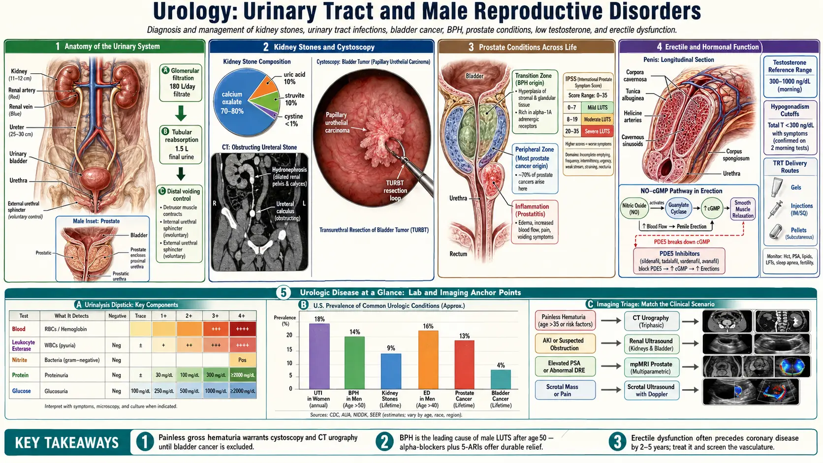 Urology — scientific infographic poster
