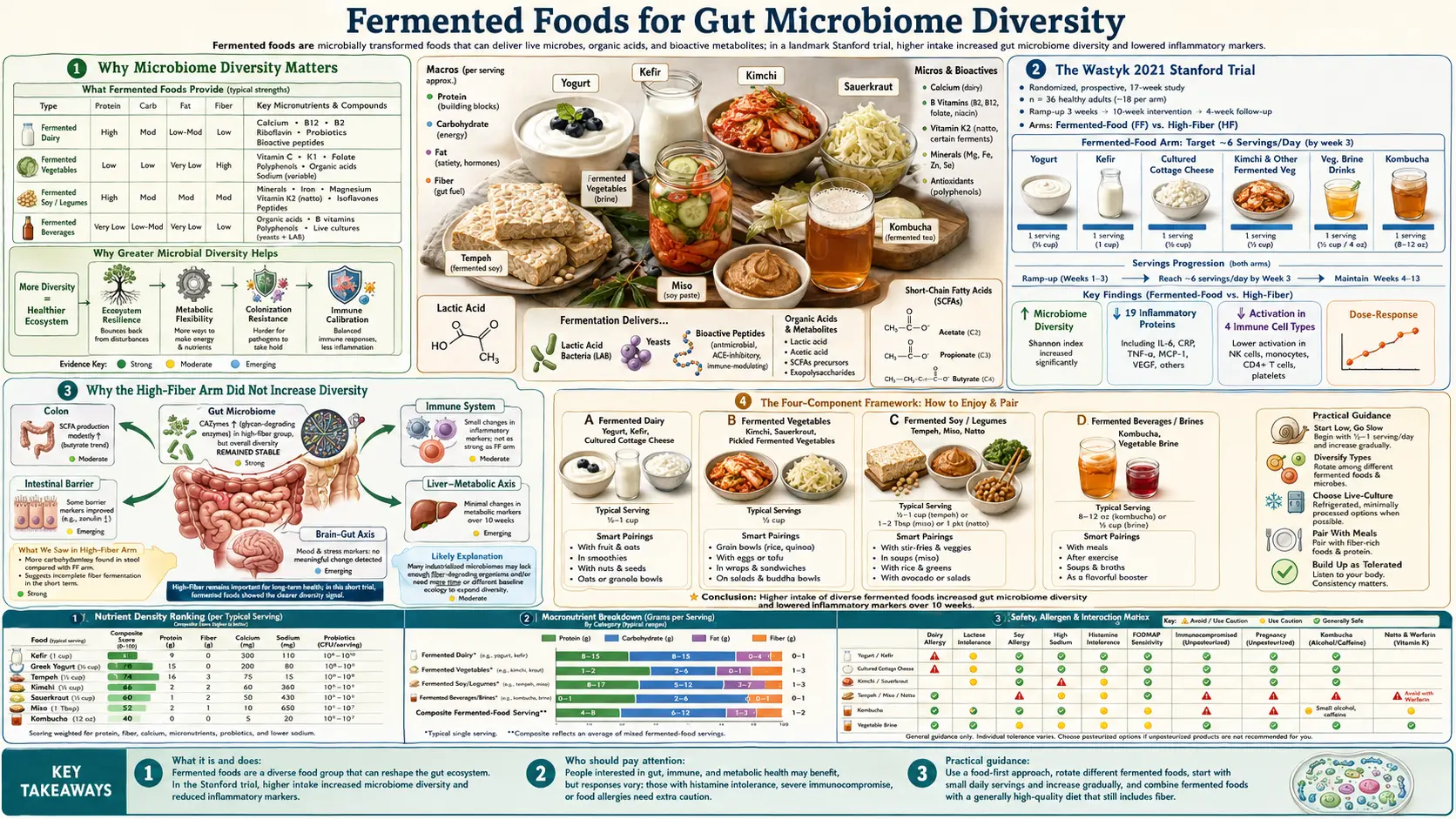 Gut Microbiome Diversity — scientific infographic poster