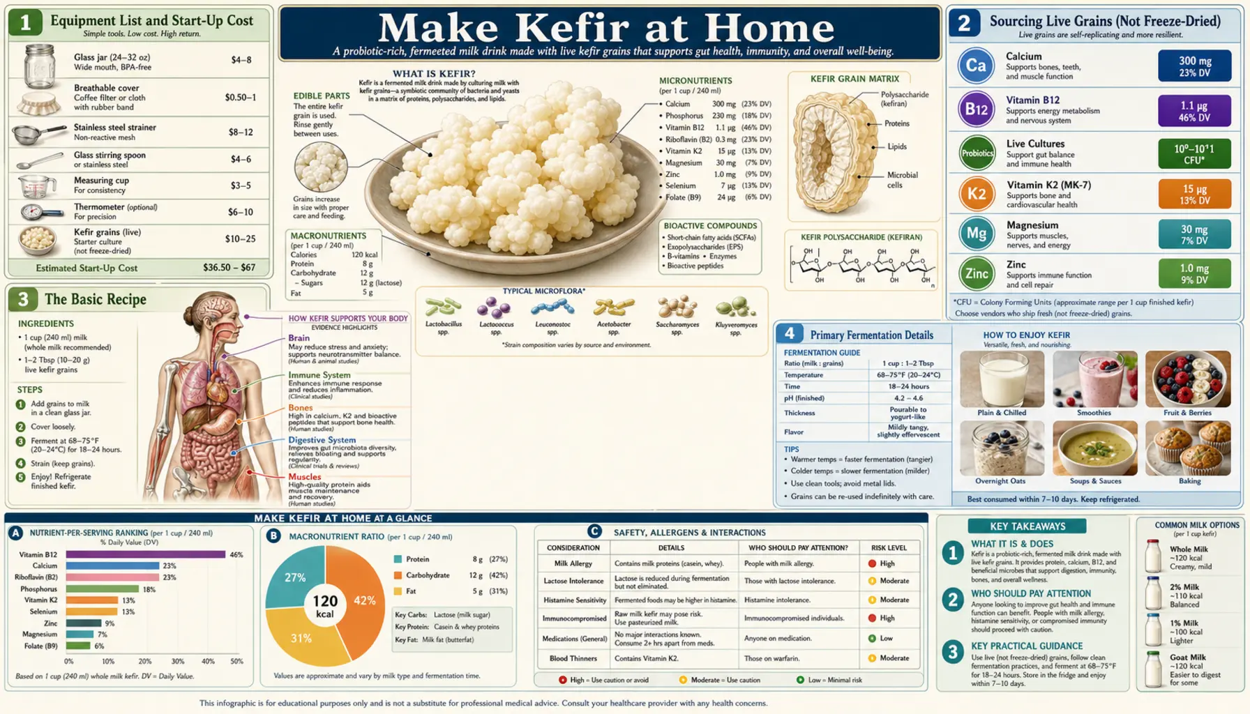 Make at Home — scientific infographic poster