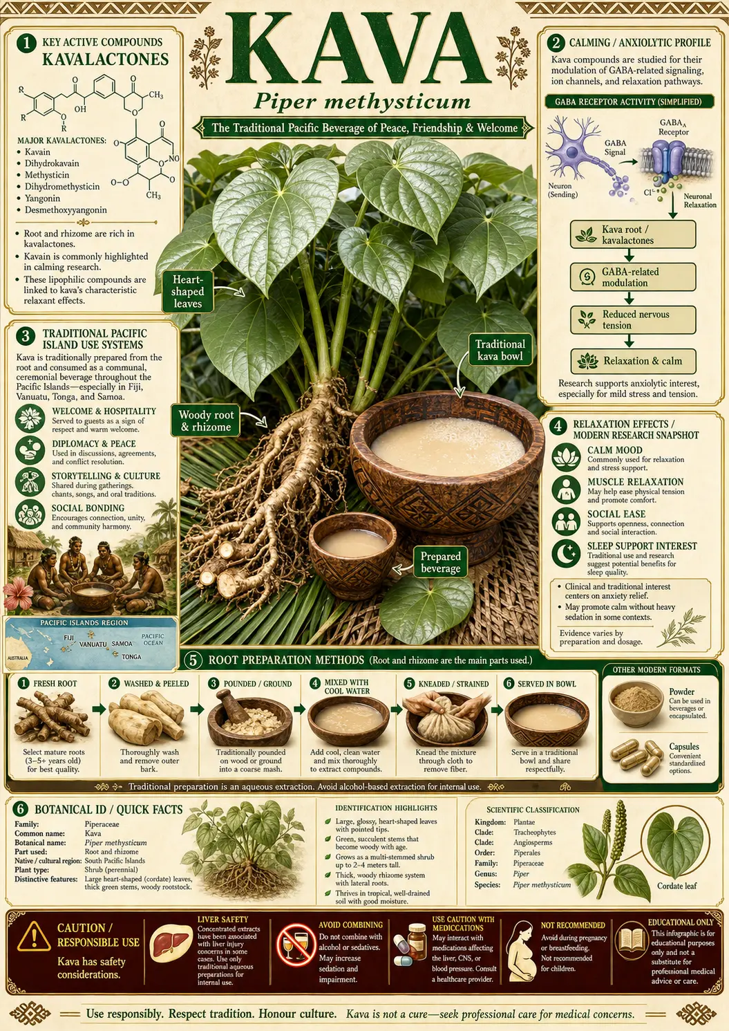 Kava (Piper methysticum)