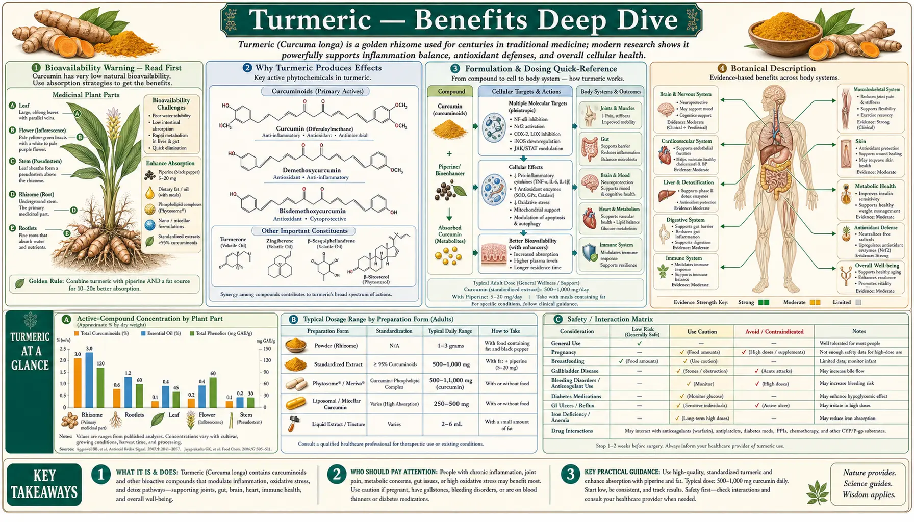 Benefits — scientific infographic poster