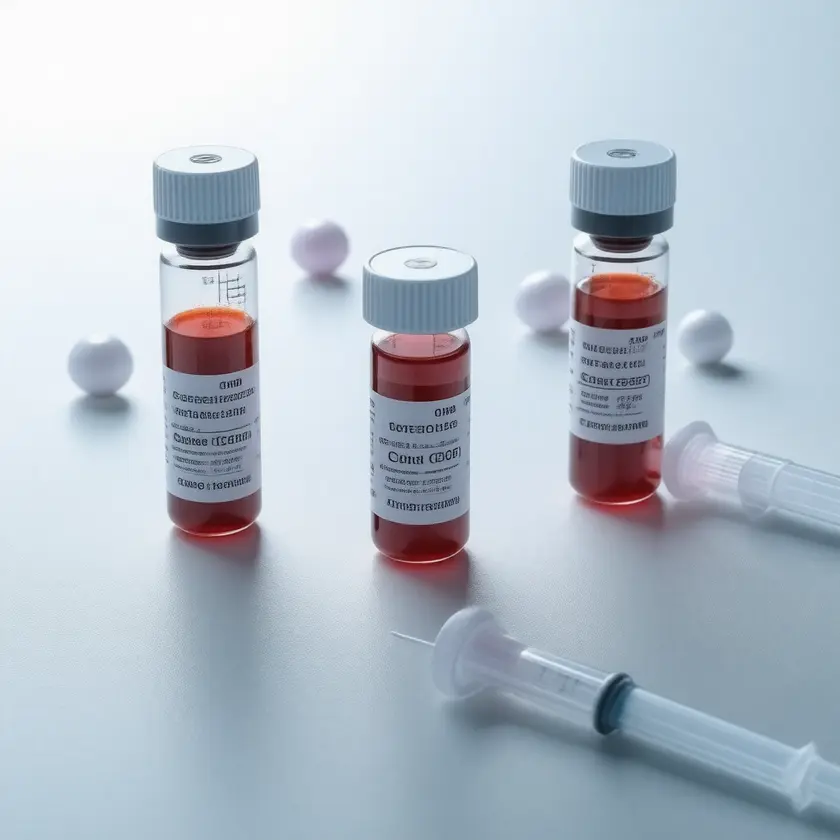 Close-up of clinical laboratory blood draw for Comprehensive Metabolic Panel (CMP) testing