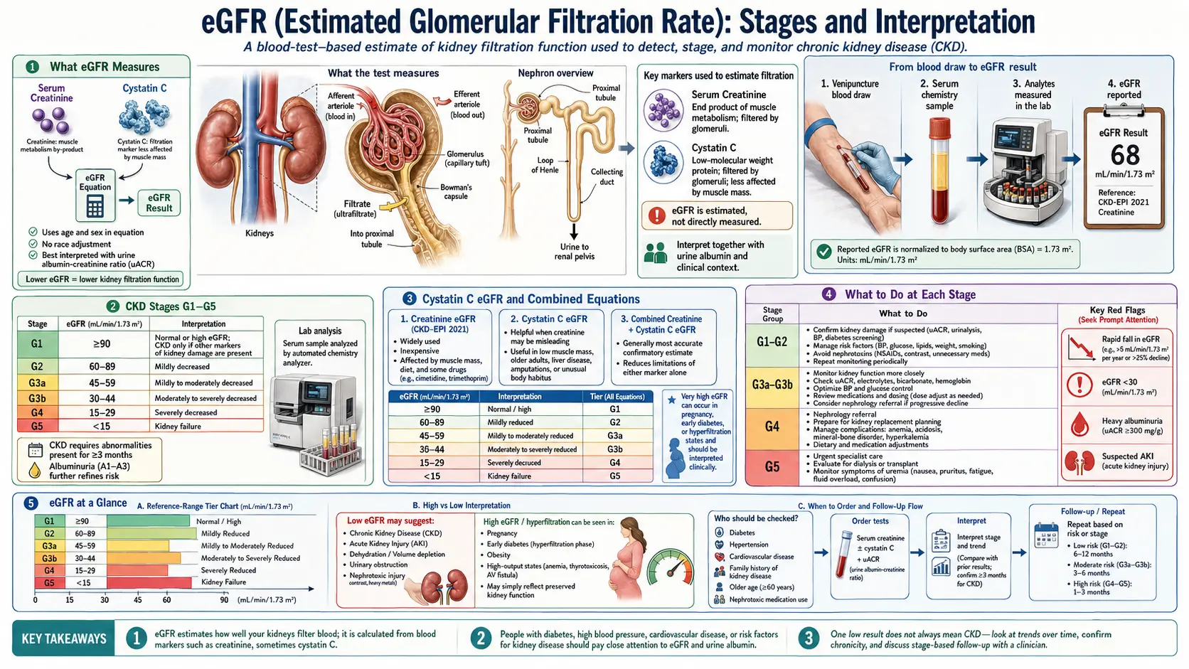 eGFR — scientific infographic poster
