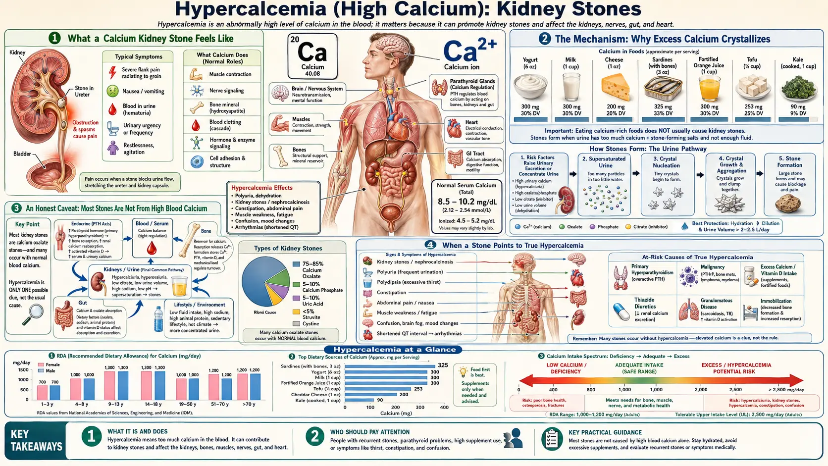 Kidney Stones — scientific infographic poster