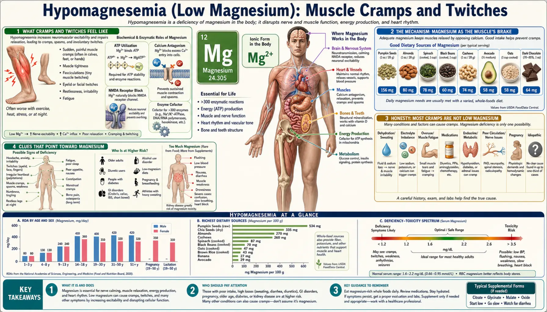 Muscle Cramps and Twitches — scientific infographic poster