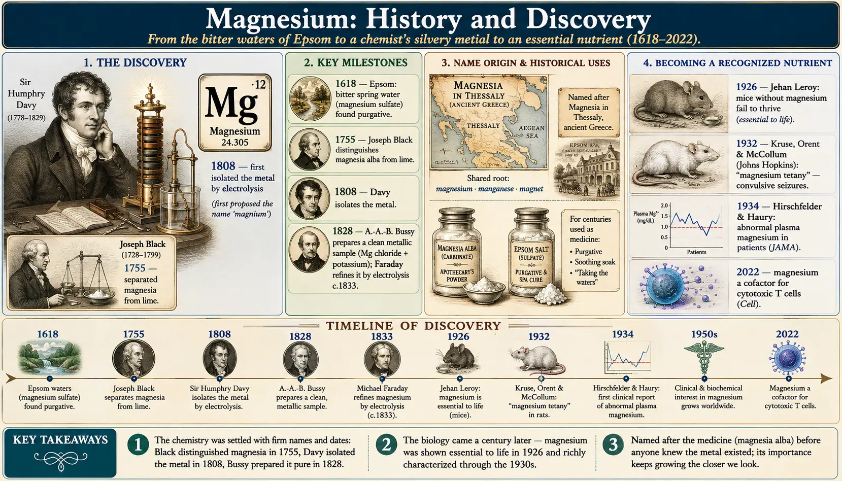 History — scientific infographic poster