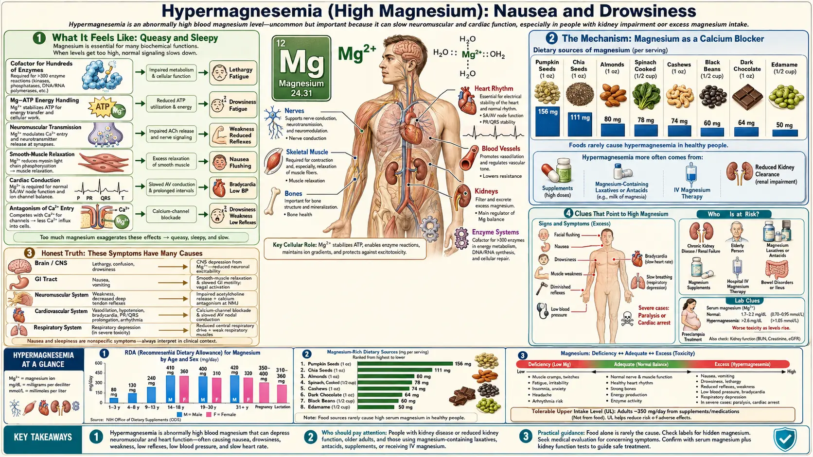 Nausea and Drowsiness — scientific infographic poster