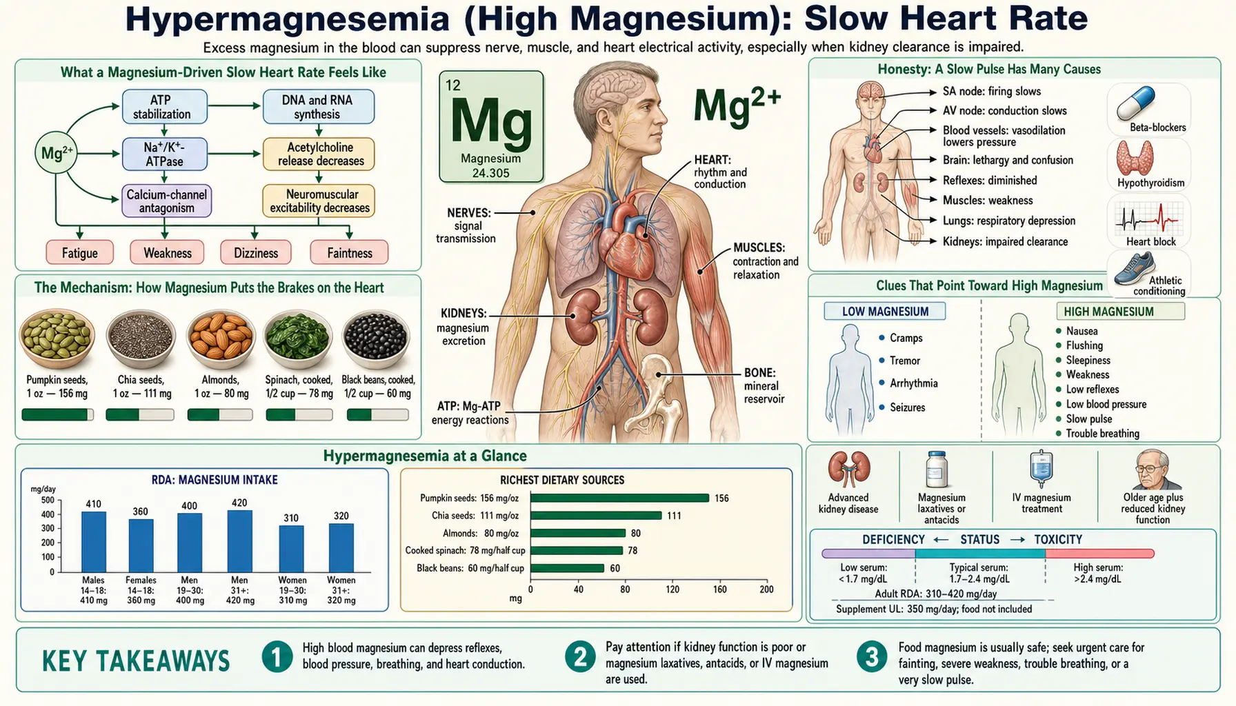 Slow Heart Rate — scientific infographic poster