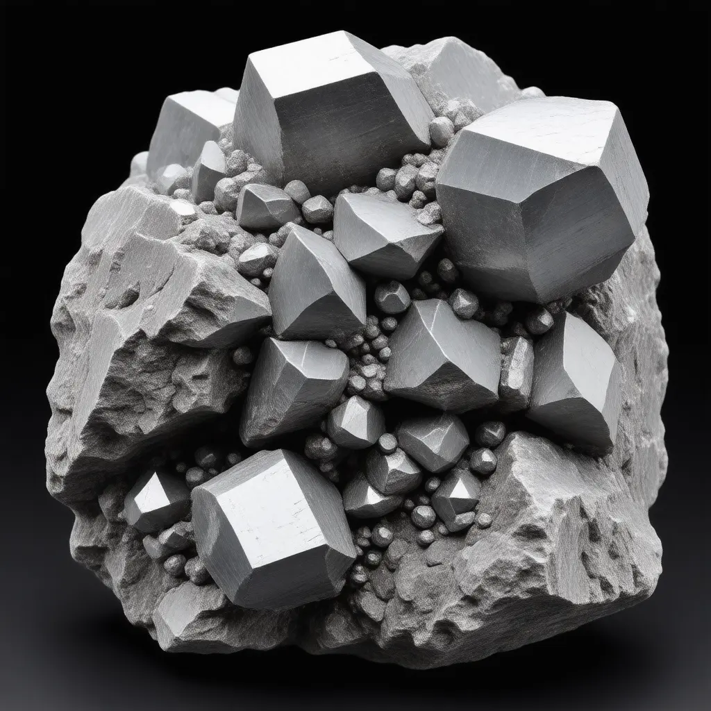 Raw mineral source crystals