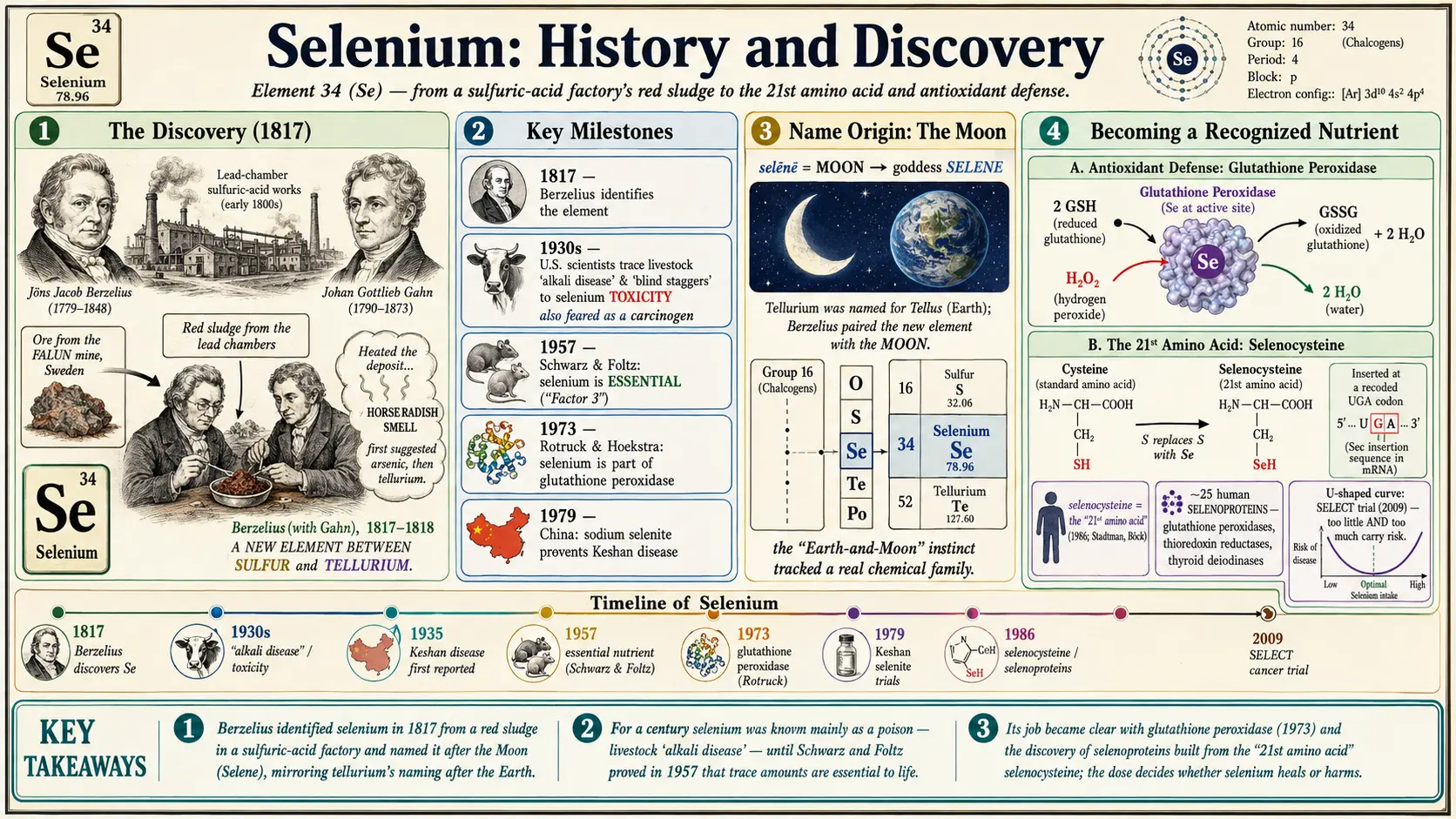 History — scientific infographic poster