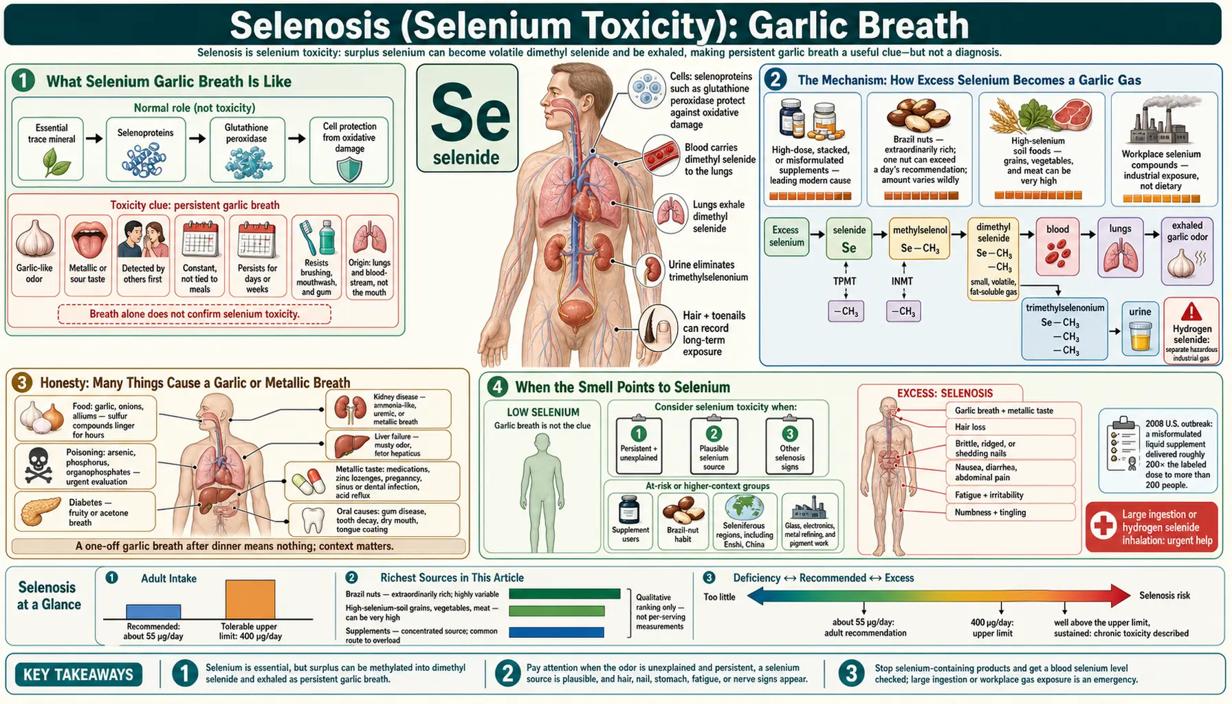 Garlic Breath — scientific infographic poster