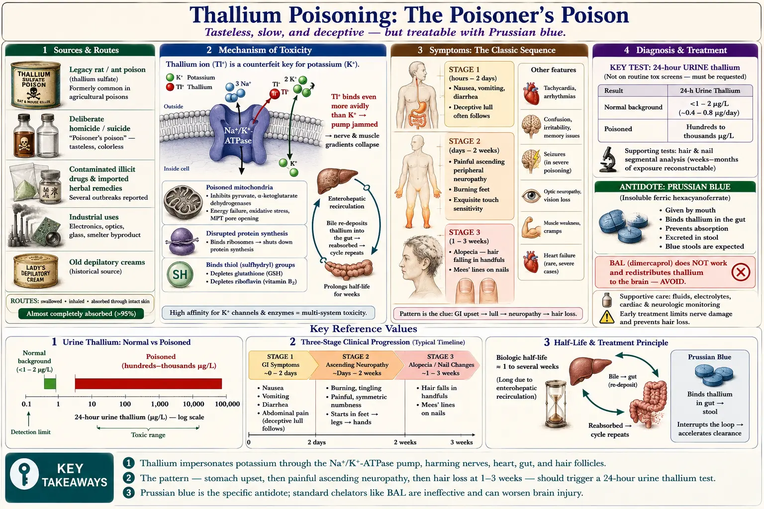 Thallium — scientific infographic poster