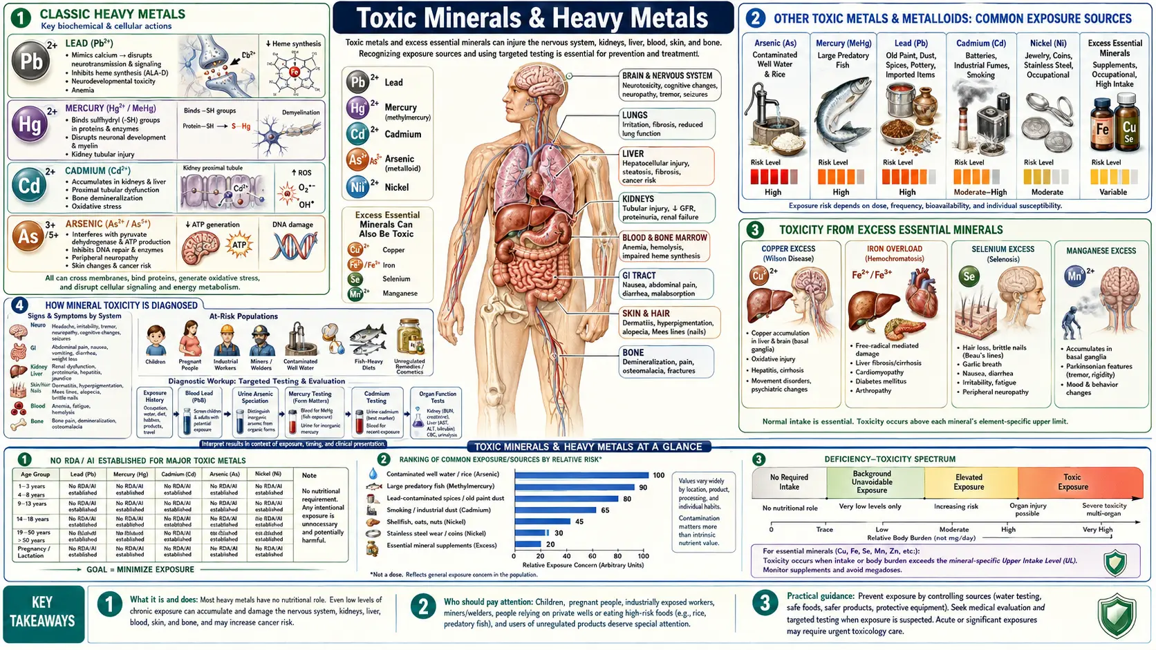 Toxic Minerals — scientific infographic poster