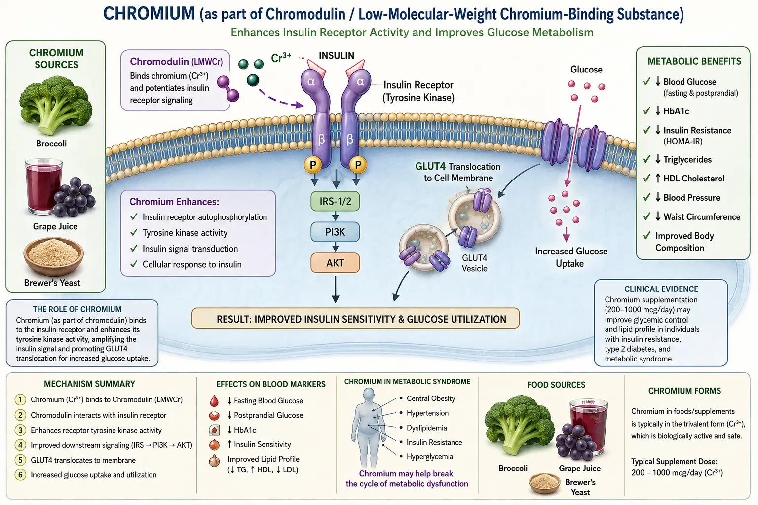 Chromium insulin sensitivity