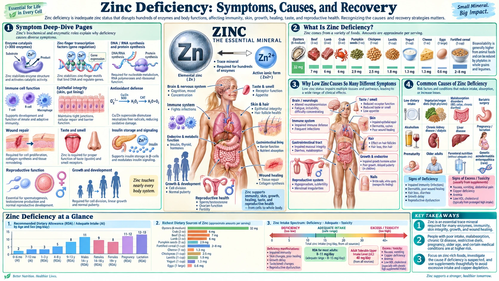 Deficiency — scientific infographic poster