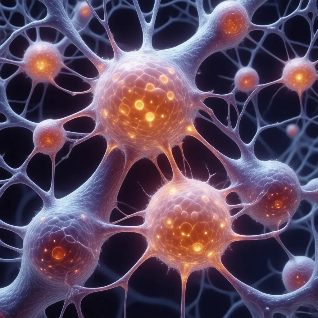 Microscopic or molecular view of a biological mechanism under research