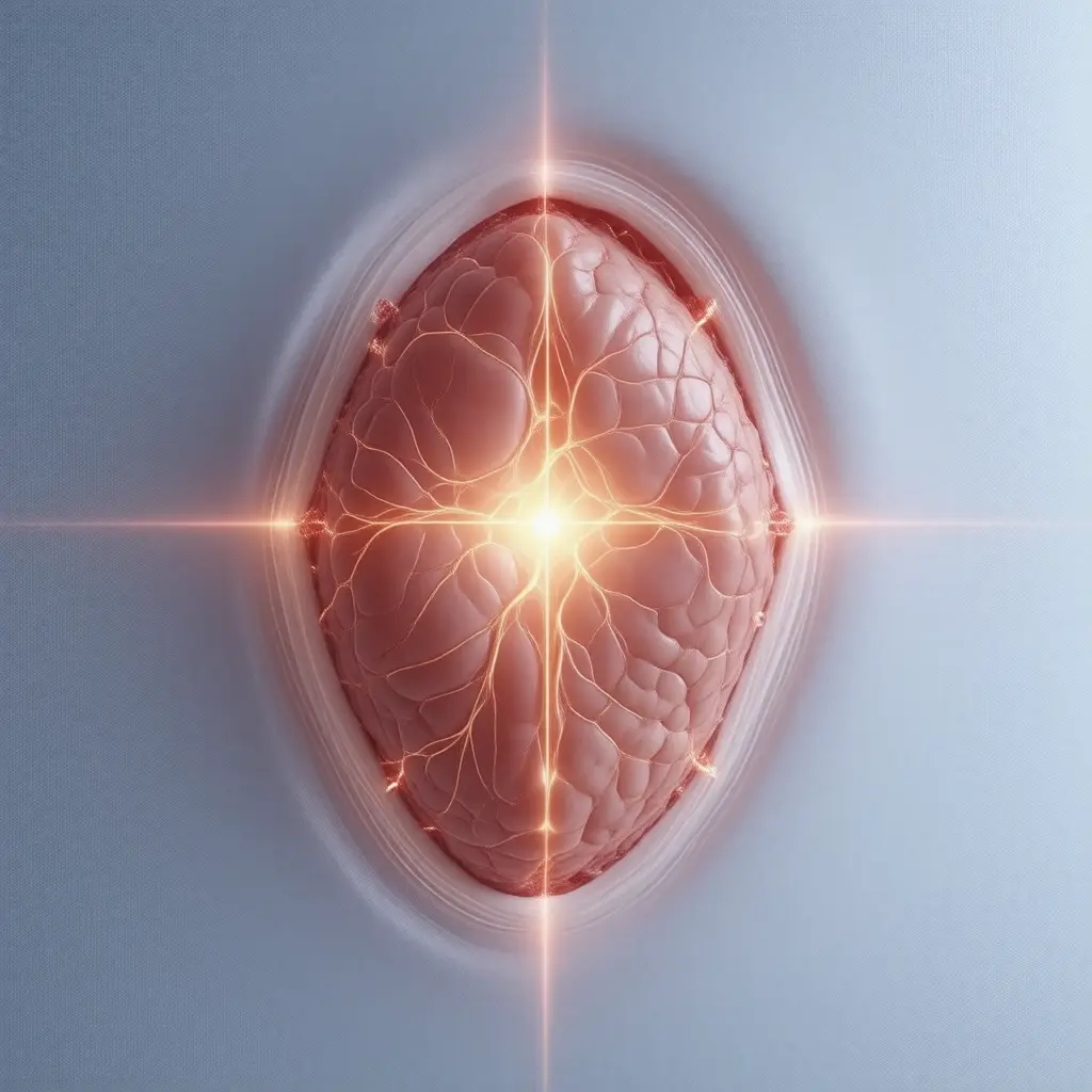 Medical illustration of a clinical or anatomical finding